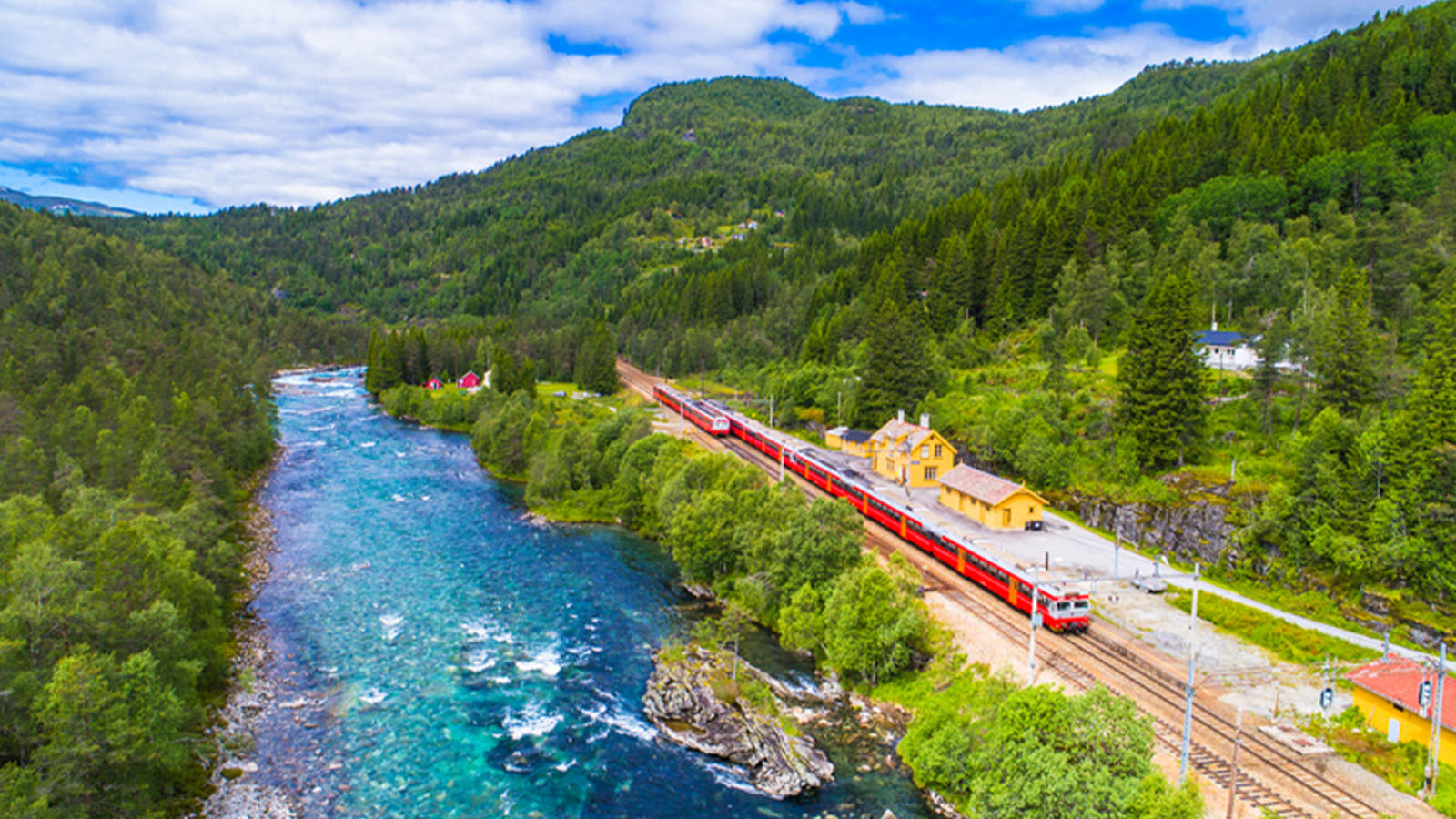 Bergensbanan med kryssning p Hardangerfjorden 